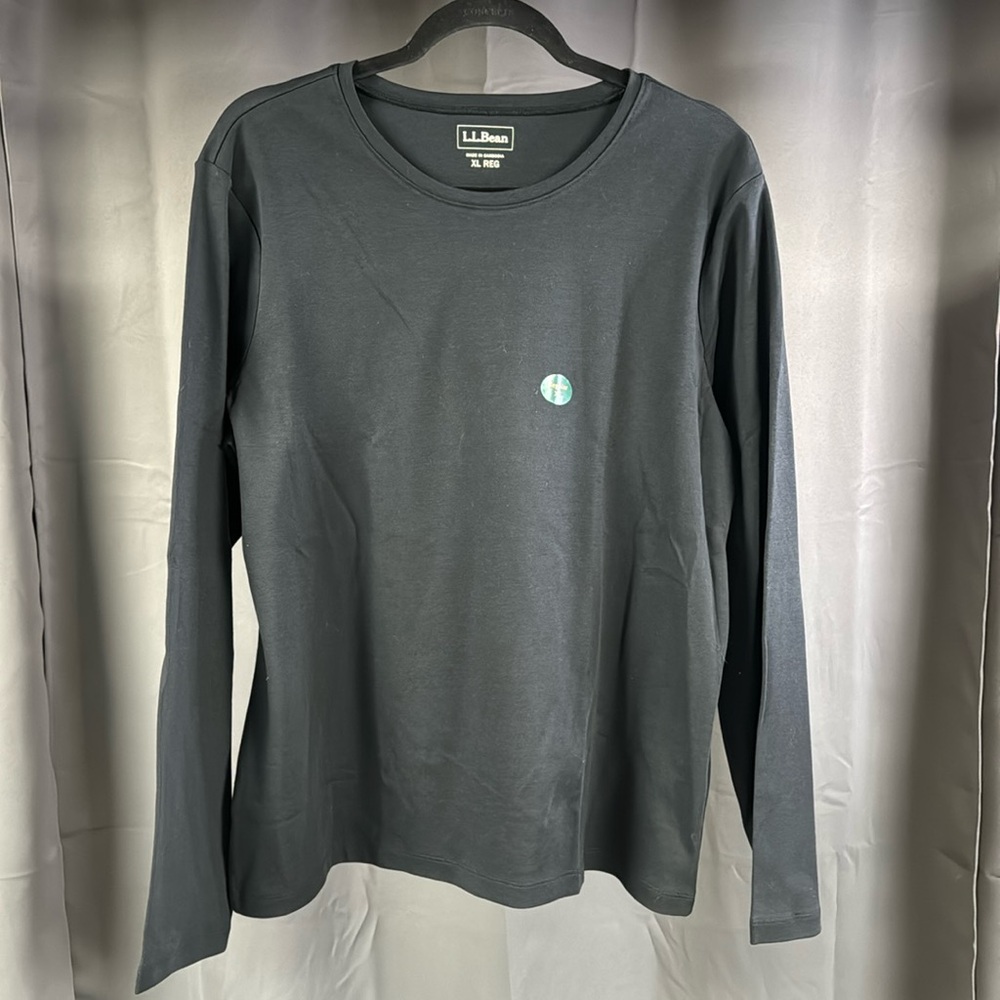 Lands End Black Long Sleeve Tee